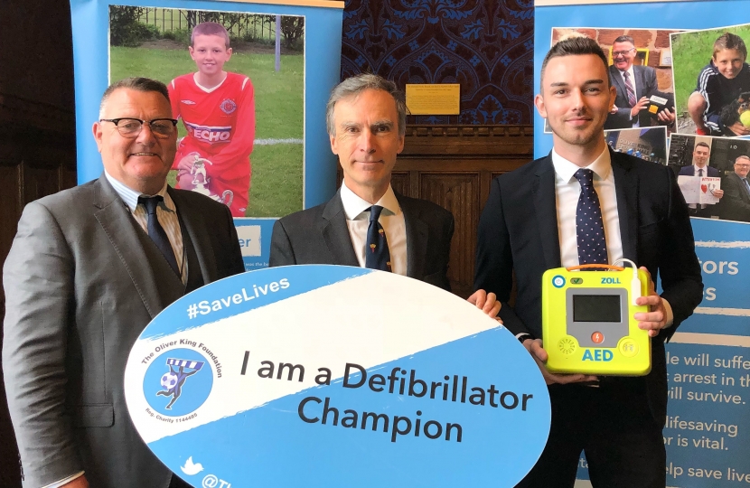 School defibrillator campaign