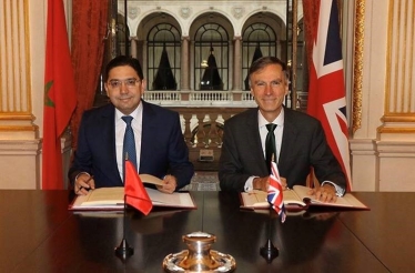 Signing of the post Brexit trade Association Agreement with Moroccan Foreign Minister His Excellency Nasser Bourita